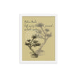 Matsuo Basho Haiku With Bonsai on Premium Luster Photo Paper Poster - Framed