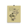 Matsuo Basho Haiku With Bonsai on Enhanced Matte Paper Poster