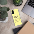 Sage Wisdom Haiku With Sparrow on Samsung Phone Case
