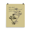 Matsuo Basho Haiku With Bonsai on Premium Luster Photo Paper Poster