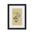Matsuo Basho Haiku With Bonsai on Matte Paper Poster With Mat - Framed
