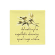 Sage Wisdom Haiku With Sparrow on Basic Pillow Case