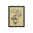 Matsuo Basho Haiku With Bonsai on Enhanced Matte Paper Poster - Framed