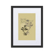 Matsuo Basho Haiku With Bonsai on Matte Paper Poster With Mat - Framed
