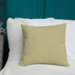 Matsuo Basho Haiku With Bonsai on Premium Pillow