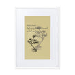 Matsuo Basho Haiku With Bonsai on Matte Paper Poster With Mat - Framed