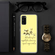 Sage Wisdom Haiku With Sparrow on Samsung Phone Case