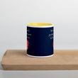 Believe To Win Haiku With Sun Tree on Ceramic Mug with Color Inside