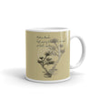 Matsuo Basho Haiku With Bonsai on Ceramic Mug
