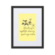 Sage Wisdom Haiku With Sparrow on Matte Paper Poster With Mat - Framed