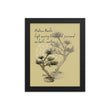 Matsuo Basho Haiku With Bonsai on Enhanced Matte Paper Poster - Framed