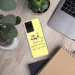 Sage Wisdom Haiku With Sparrow on Samsung Phone Case