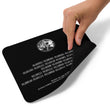 Binary Instructions To Keep Moving The World Forward With Venusian Earth In White on Mouse Pad