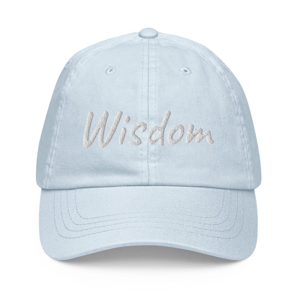 Wisdom In Marble Embroidery On Pastel Baseball Cap