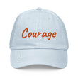 Courage In Amber Embroidery On Pastel Baseball Cap