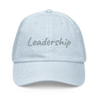 Leadership In Silver Embroidery On Pastel Baseball Cap