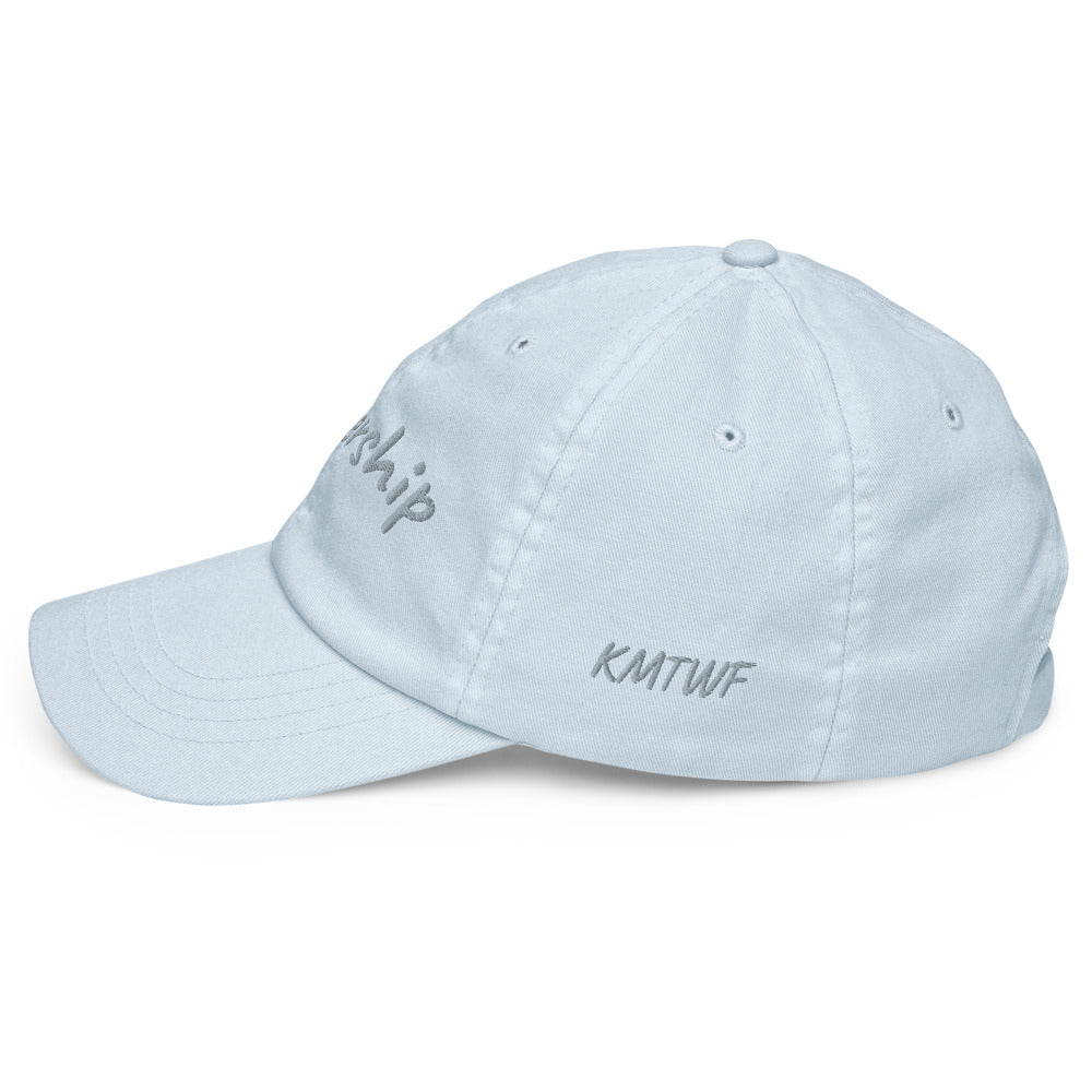 Leadership In Silver Embroidery On Pastel Baseball Cap