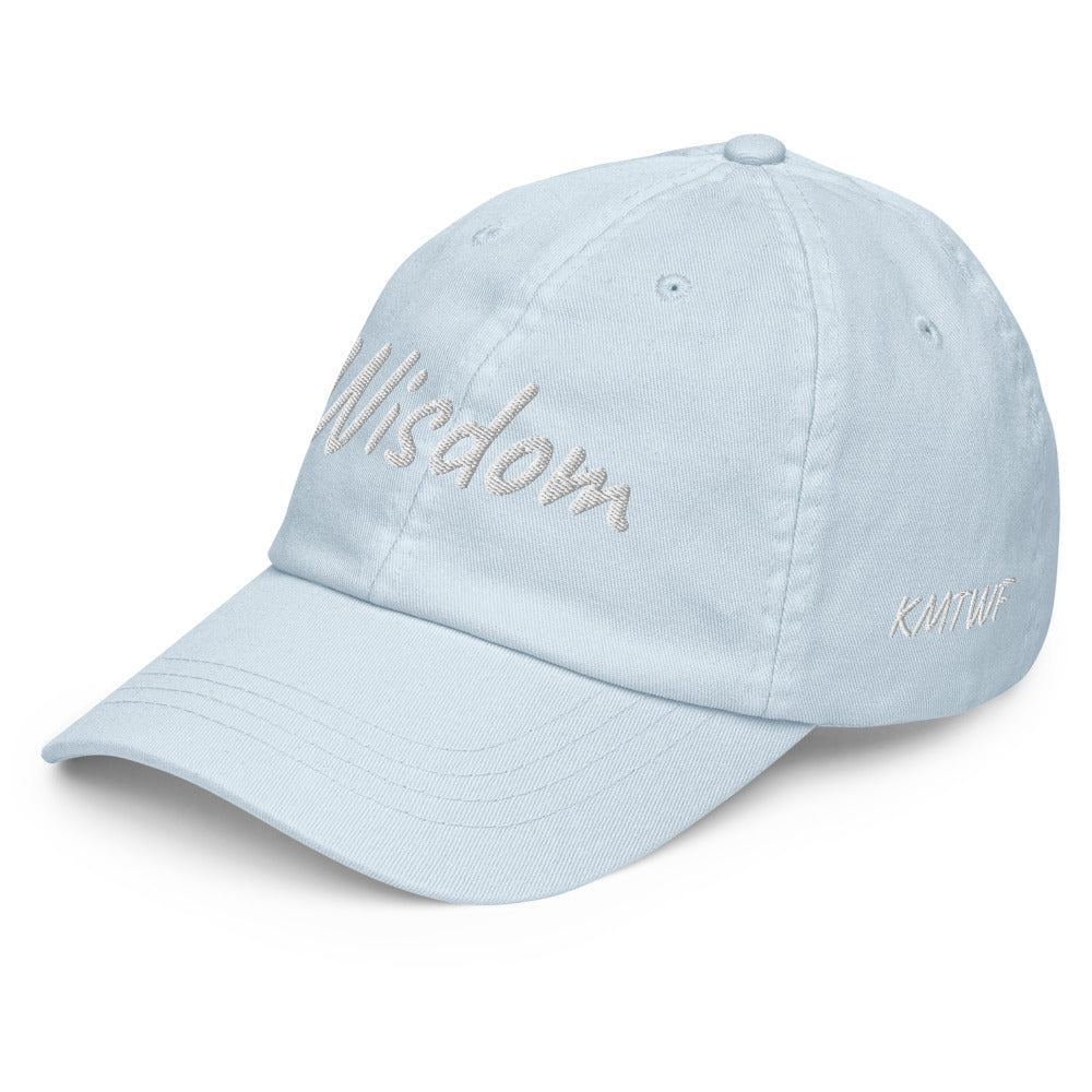 Wisdom In Marble Embroidery On Pastel Baseball Cap
