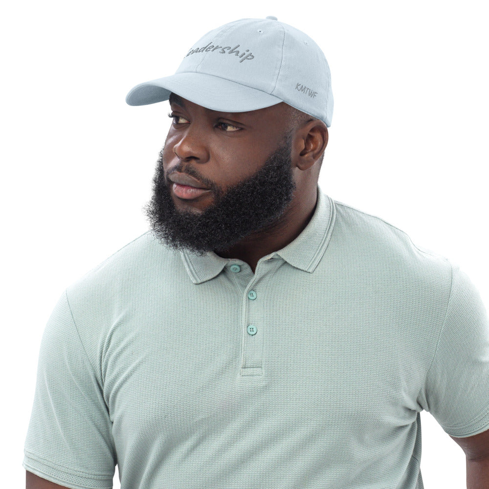 Leadership In Silver Embroidery On Pastel Baseball Cap