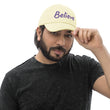 Believe In Amethyst Embroidery On Pastel Baseball Cap