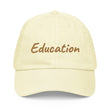 Education In Copper Embroidery On Pastel Baseball Cap