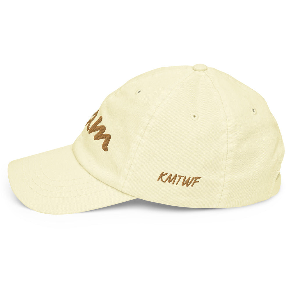 Team In Celluloid Embroidery On Pastel Baseball Cap