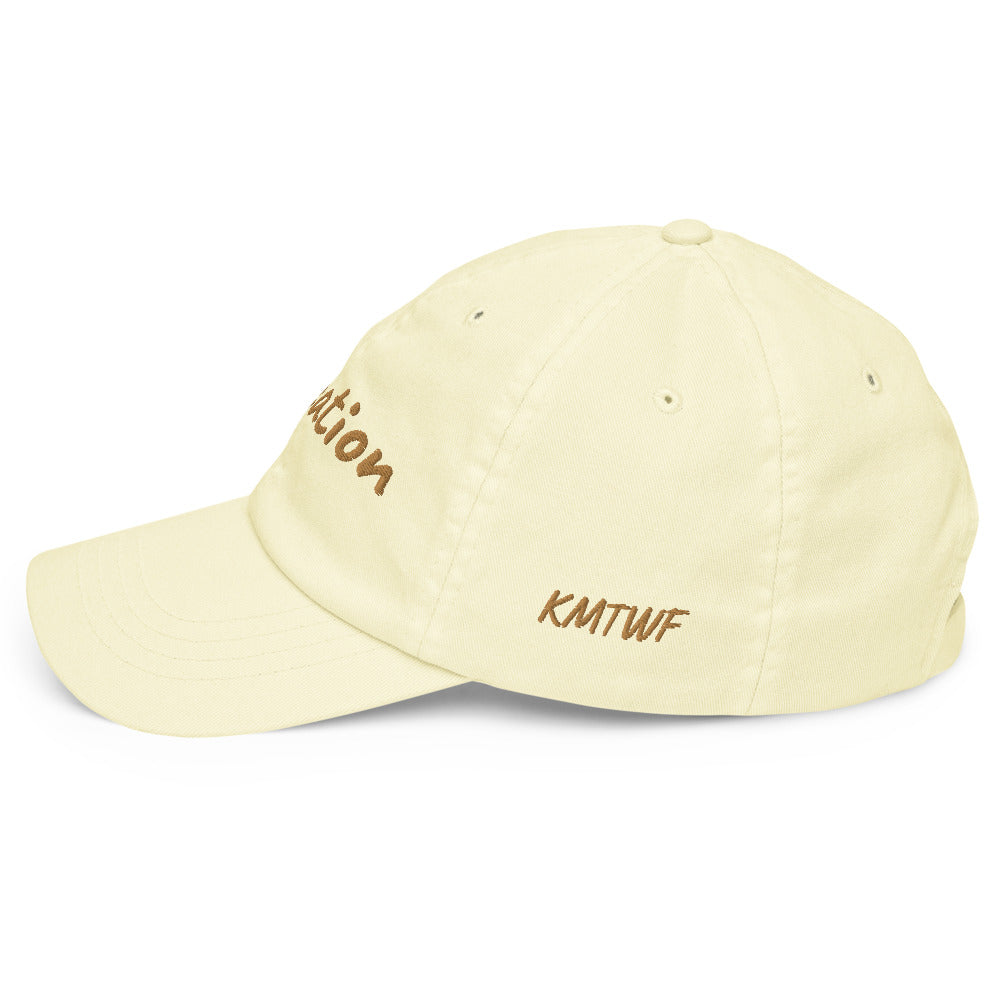 Education In Copper Embroidery On Pastel Baseball Cap