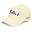 Believe In Amethyst Embroidery On Pastel Baseball Cap