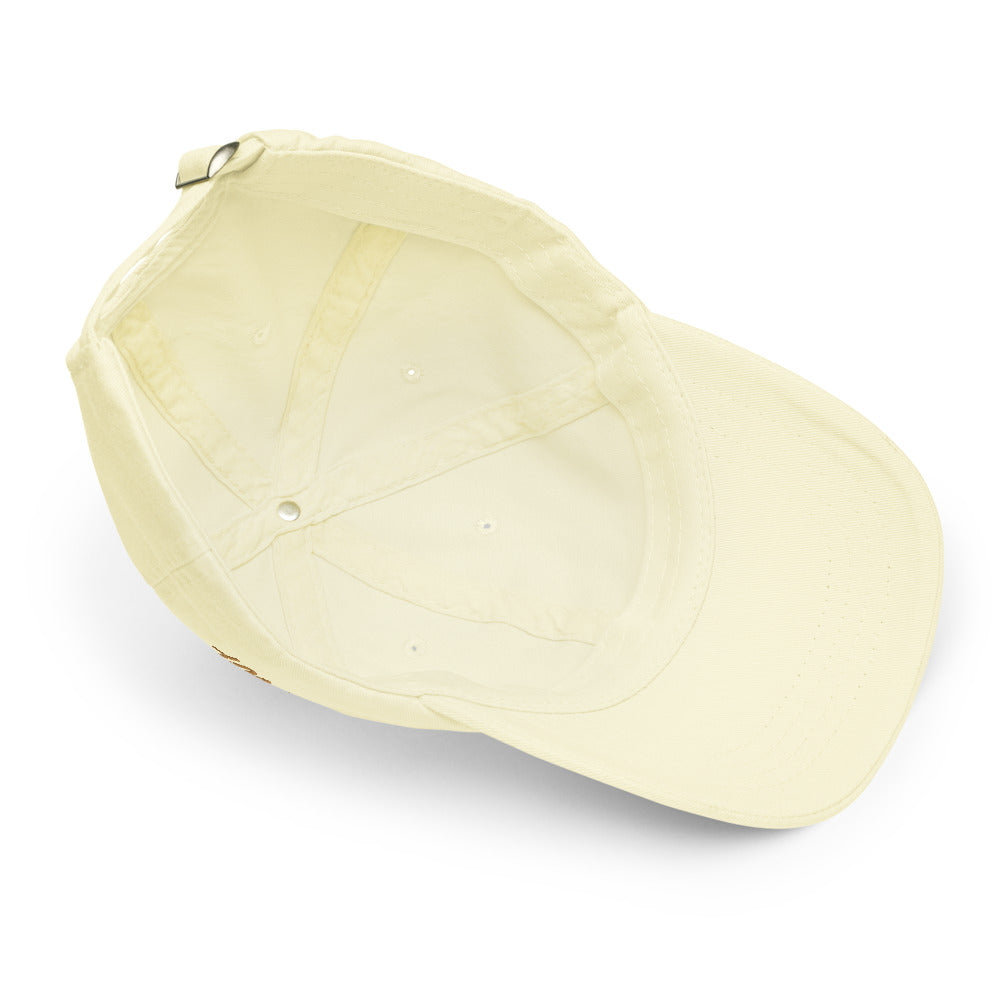 Team In Celluloid Embroidery On Pastel Baseball Cap