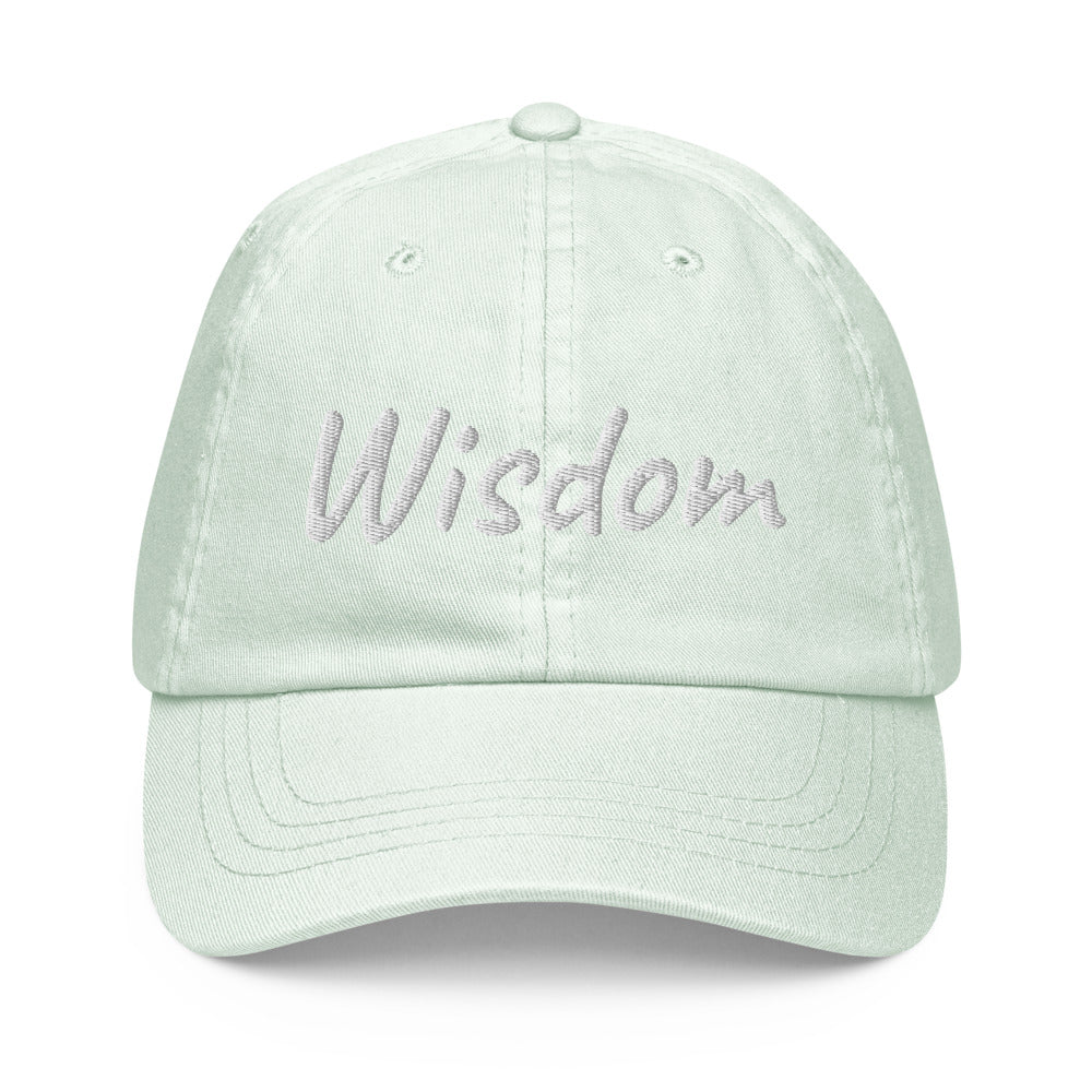 Wisdom In Marble Embroidery On Pastel Baseball Cap