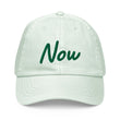 Now In Emerald Embroidery On Pastel Baseball Cap