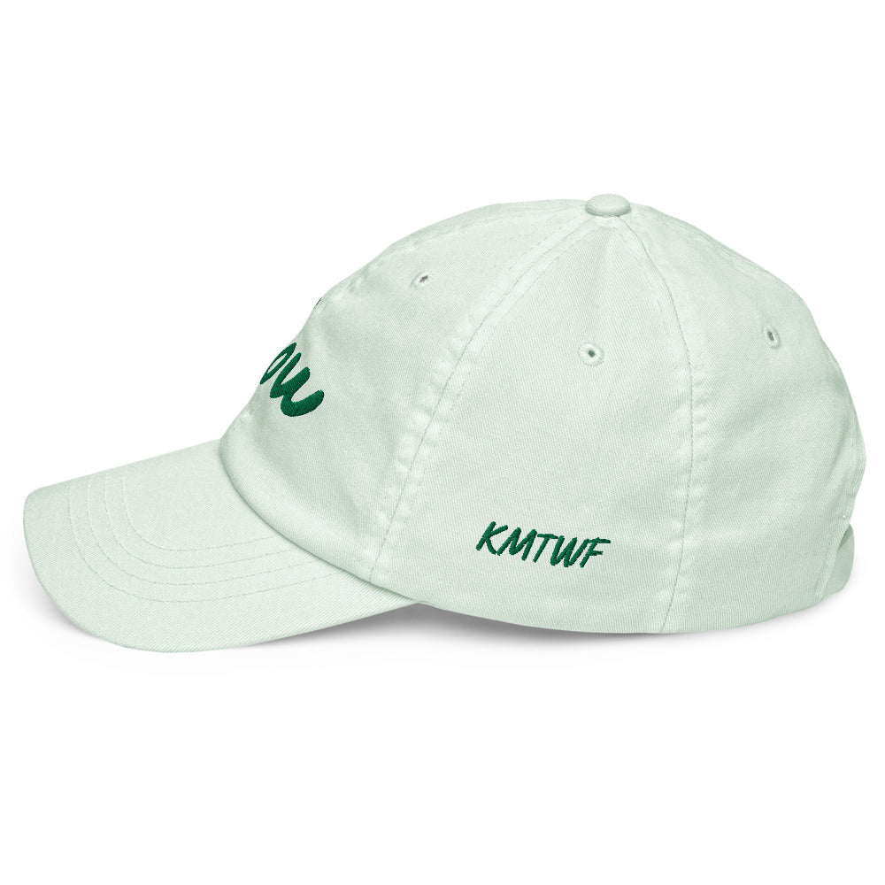 Now In Emerald Embroidery On Pastel Baseball Cap