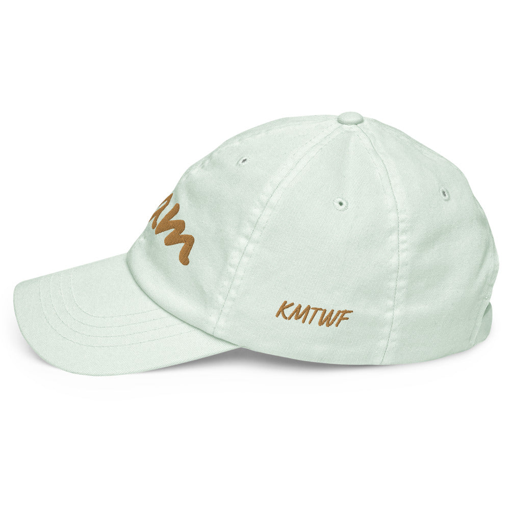 Team In Celluloid Embroidery On Pastel Baseball Cap