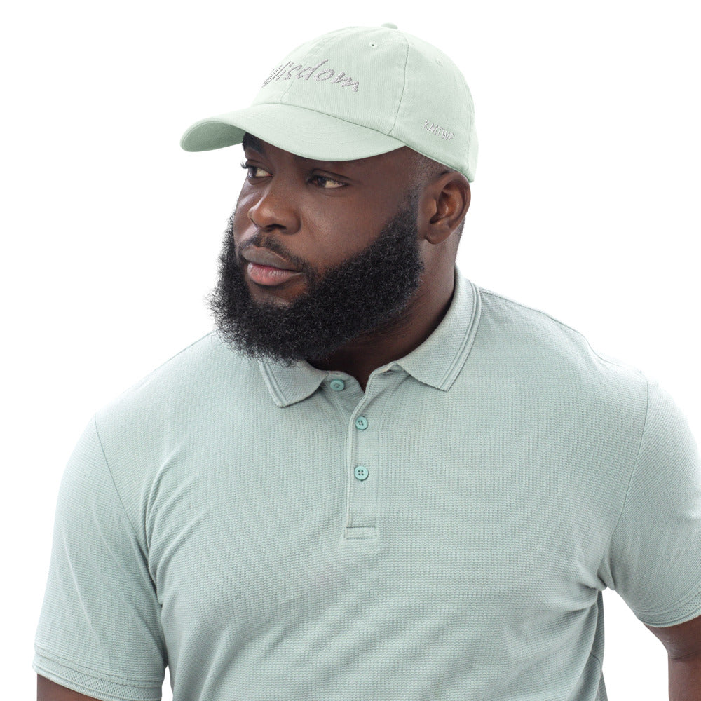 Wisdom In Marble Embroidery On Pastel Baseball Cap