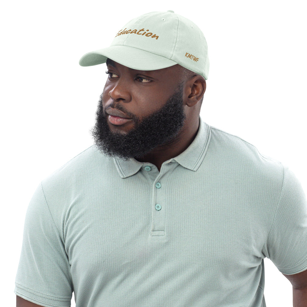 Education In Copper Embroidery On Pastel Baseball Cap