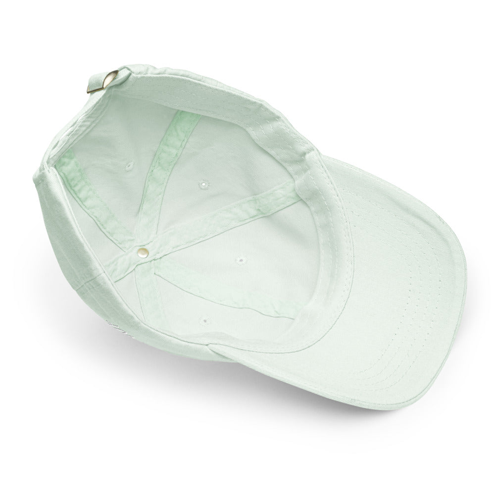 Wisdom In Marble Embroidery On Pastel Baseball Cap