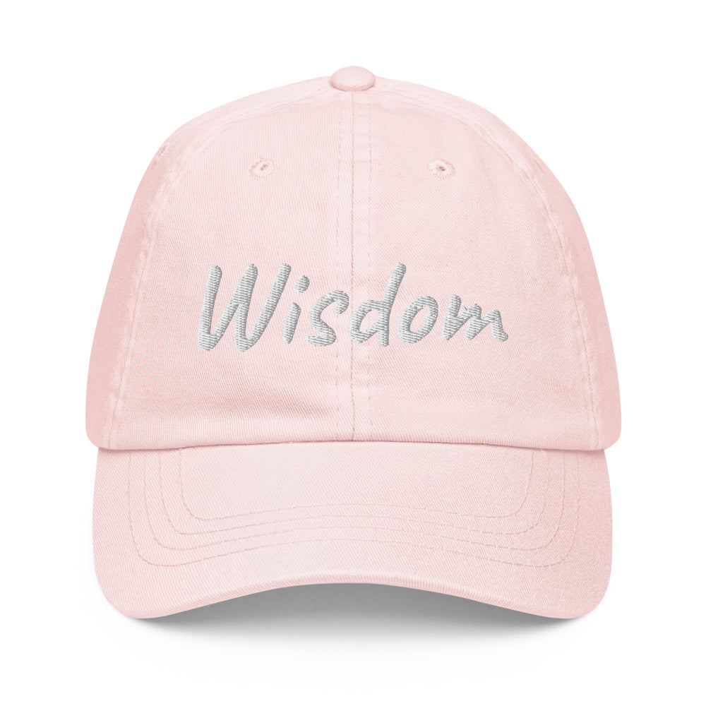 Wisdom In Marble Embroidery On Pastel Baseball Cap