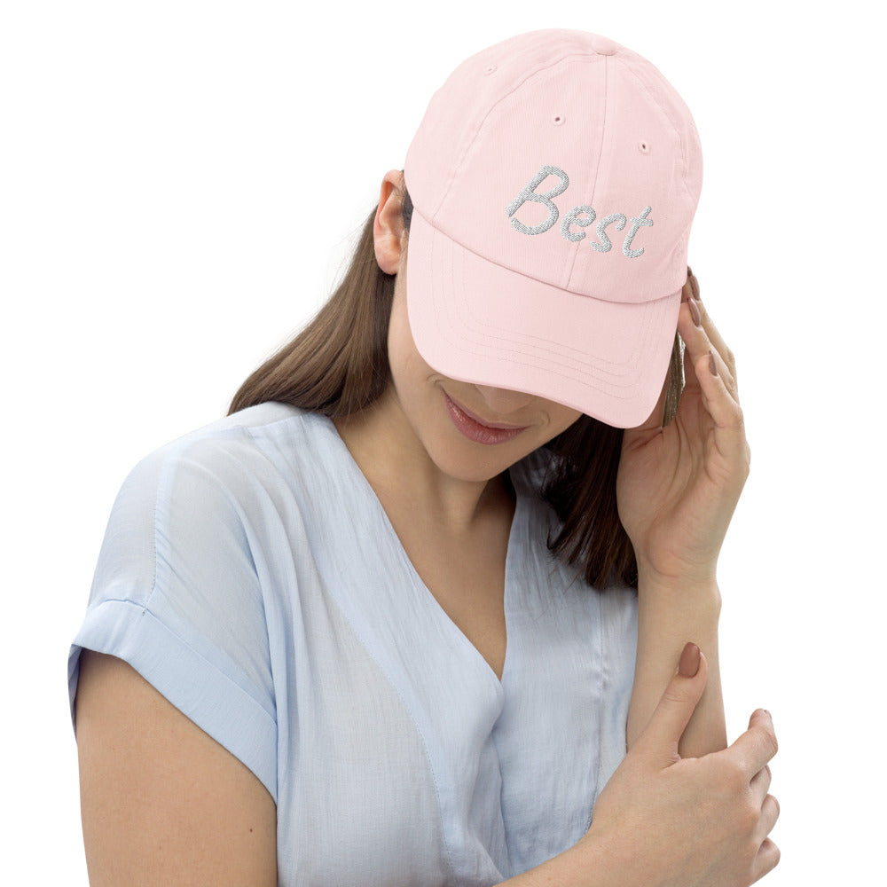 Best In Diamond Embroidery On Pastel Baseball Cap