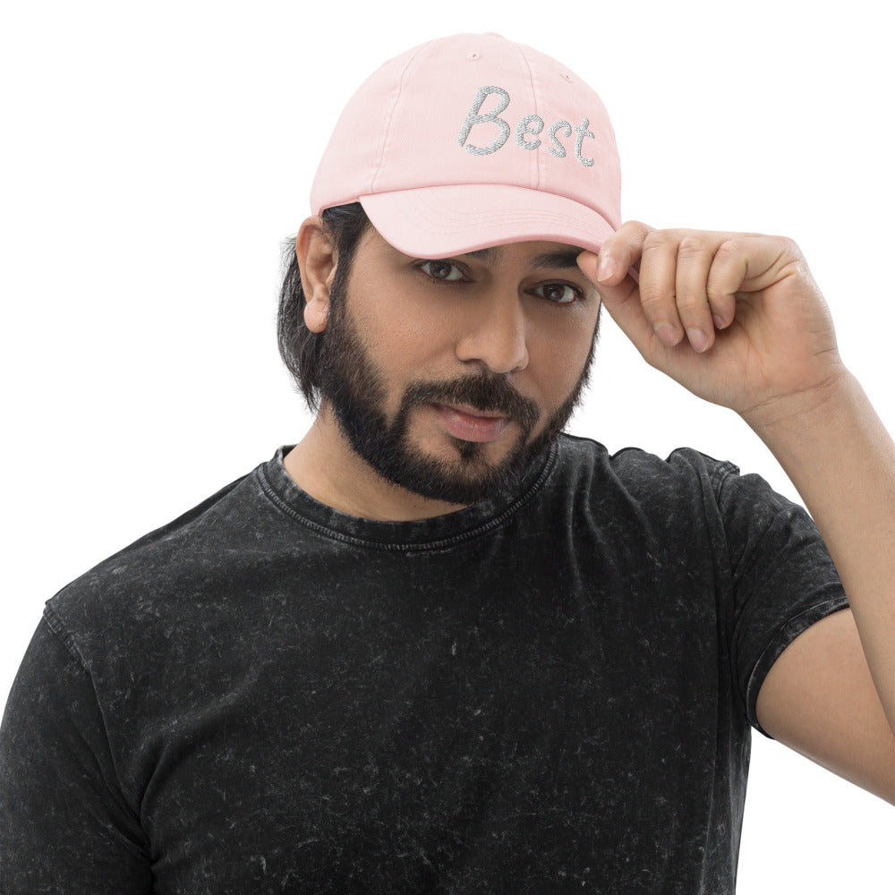 Best In Diamond Embroidery On Pastel Baseball Cap
