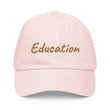 Education In Copper Embroidery On Pastel Baseball Cap