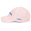 Dream In Sapphire Embroidery On Pastel Baseball Cap