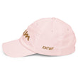 Team In Celluloid Embroidery On Pastel Baseball Cap