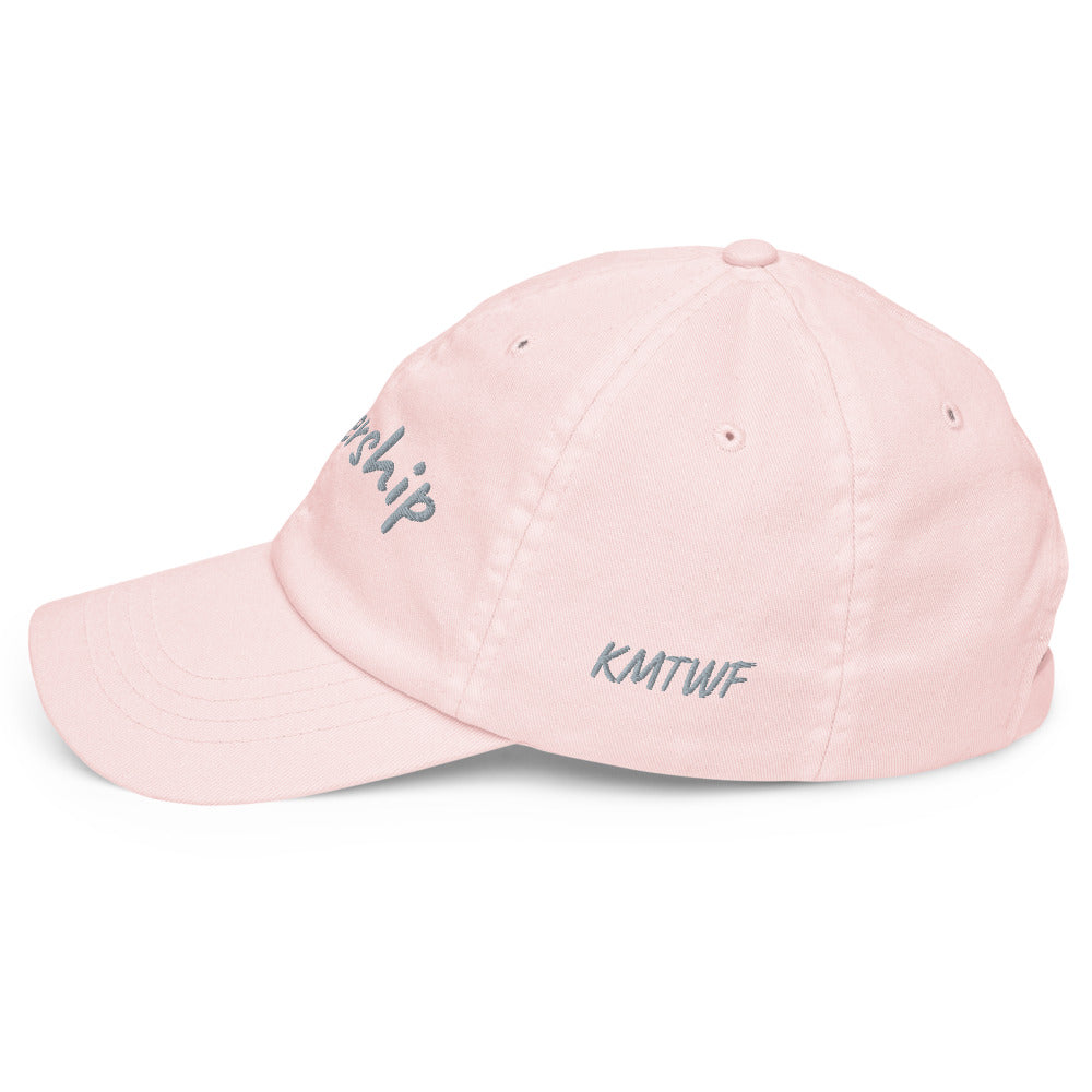 Leadership In Silver Embroidery On Pastel Baseball Cap