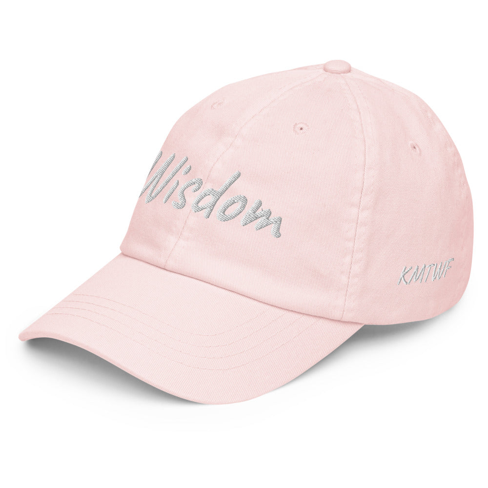 Wisdom In Marble Embroidery On Pastel Baseball Cap