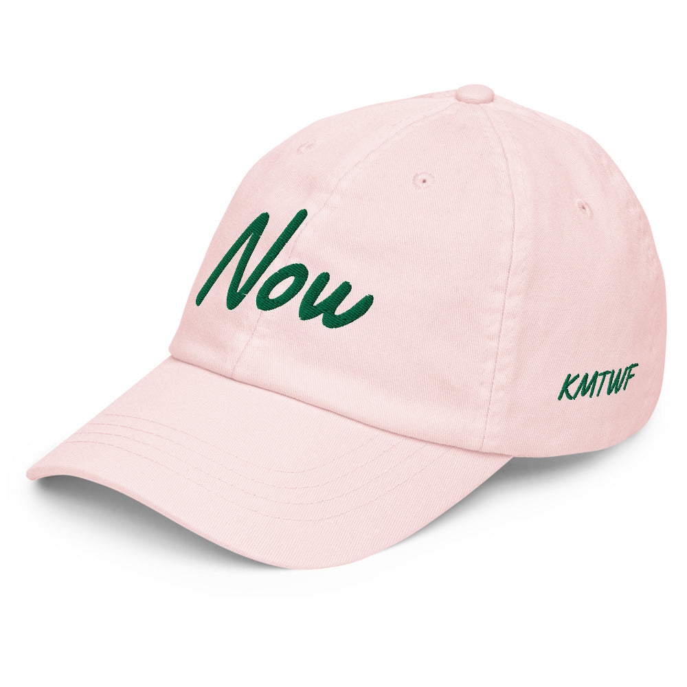 Now In Emerald Embroidery On Pastel Baseball Cap