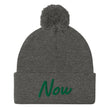 Now In Emerald Embroidery On Pom Pom Beanie
