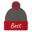 Best In Diamond Embroidery On Pom Pom Beanie
