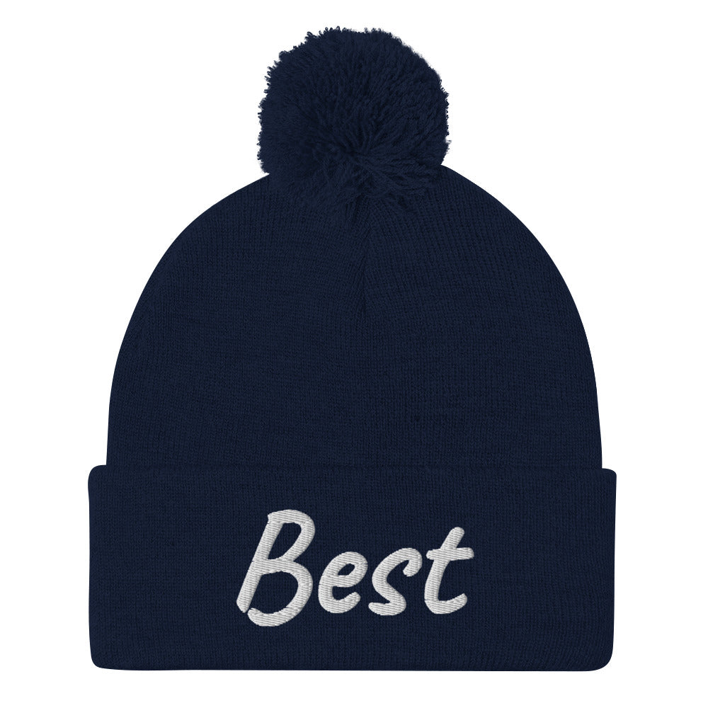 Best In Diamond Embroidery On Pom Pom Beanie