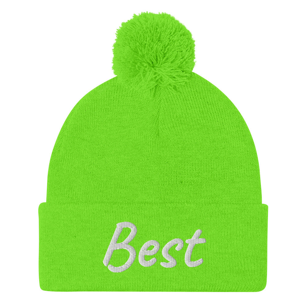 Best In Diamond Embroidery On Pom Pom Beanie