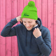 Now In Emerald Embroidery On Pom Pom Beanie